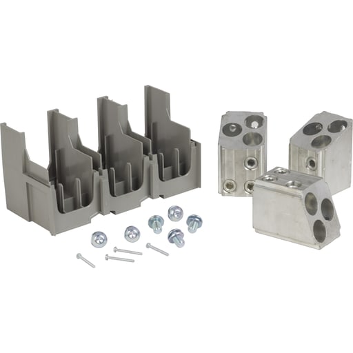 Square-D / Schneider - Square D AL1200P6KU4 1200 Amp 350 to 600 MCM Copper/Aluminum Conductor Aluminum Mechanical Lug Kit