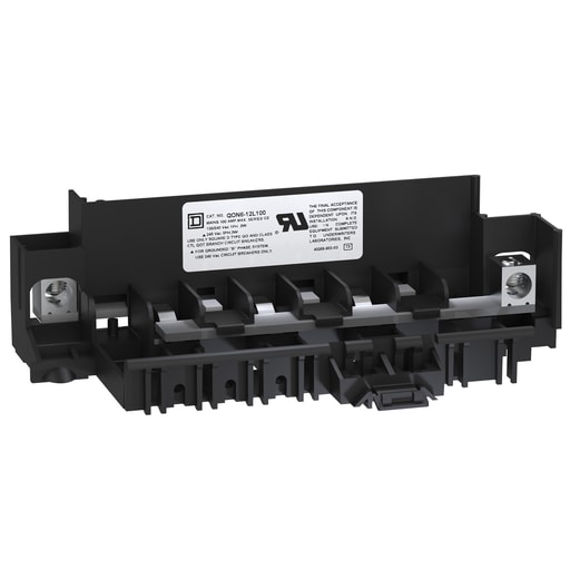 Square-D / Schneider - Square D QON612L100 240 VAC 100 Amp 1-Phase 3-Wire Miniature Circuit Breaker Mounting Base