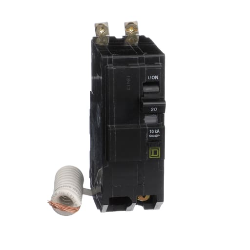 Square-D / Schneider - Square D QOB220EPD 2-Pole 20 Amp 120/240 Volt Bolt-On Thermal Magnetic Miniature Circuit Breaker