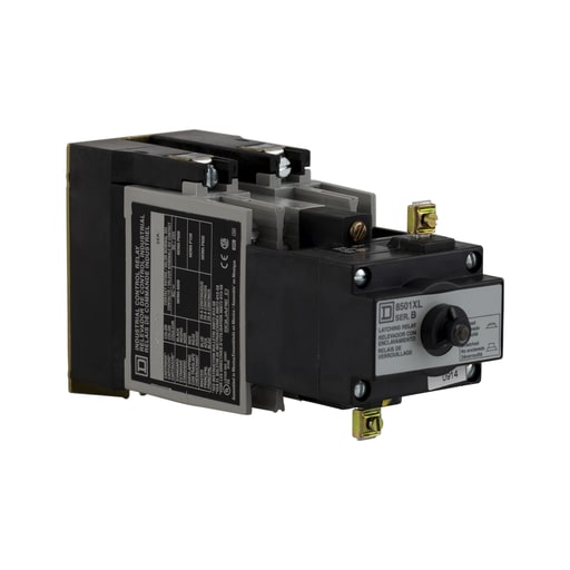 Square-D / Schneider - Square D 8501XO20XLV02 110/120 VAC 10/5 Amp 2-Pole 2NO Panel Mount AC Operated/Mechanically Latched Latching Relay