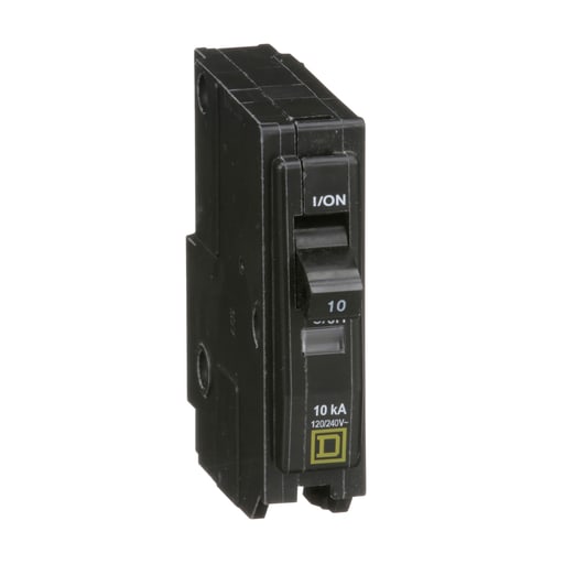 Square-D / Schneider - Square D QO110 Miniature Circuit Breaker 10A 120/240V 1P , Plug-In