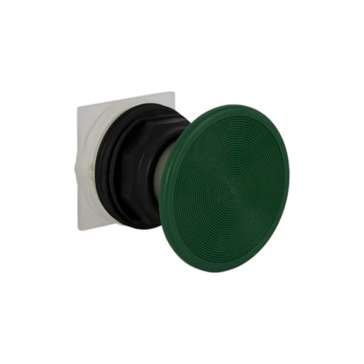 Square-D / Schneider - Square D 9001SKR25G 30 mm Green Body Plastic Bezel Momentary Mushroom Round Non-Illuminated Push Button Operator
