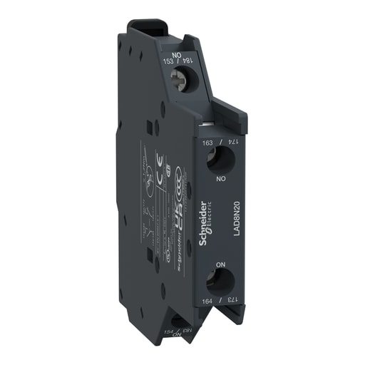 Square-D / Schneider - Square D LAD8N20 600 Volt 10 Amp 2NO Screw Clamp Terminal Auxiliary Contact Block