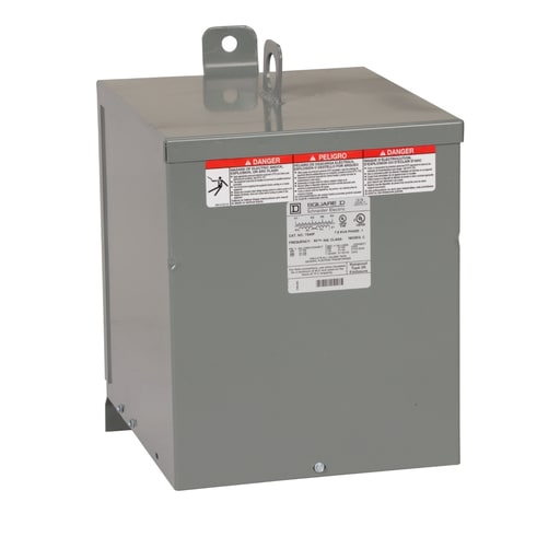 Square-D / Schneider - Square D 7S40F Transformer Dry 1PH 7.5KVA 480V-120/240V