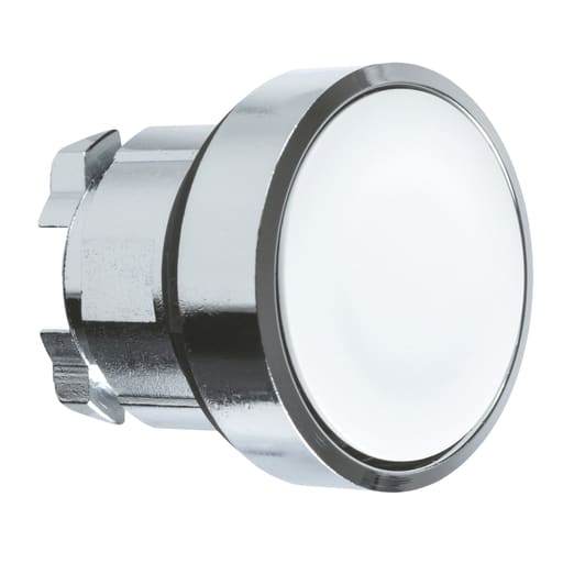 Square-D / Schneider - Square D ZB4BA1 22 mm White Round Flush Non-Illuminated Push Button Operator