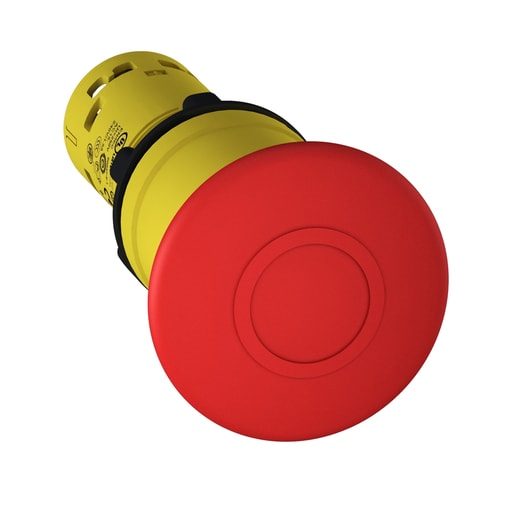 Square-D / Schneider - Square D XB7NT842 22 mm 600 VAC 1.2 Amp 1NC Red Round Push-Pull Mushroom Head Push Button
