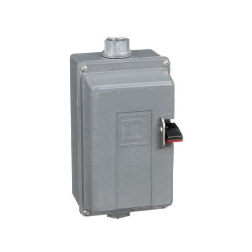 Square-D / Schneider - Square D 2510MCW3 600 VAC 27 Amp 10 Hp 3-Pole NEMA 4/4X Non-Reversing Manual Starter