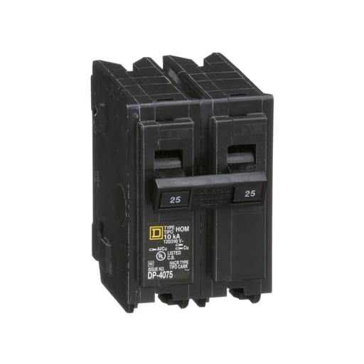 Square-D / Schneider - Square D HOM225 120/240 Volt 25 Amp Miniature Circuit Breaker