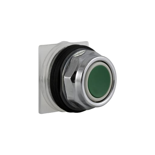 Square-D / Schneider - Square D 9001KR1G 30 mm Green Body Metal Bezel Momentary Full Guarded Non-Illuminated Push Button Operator