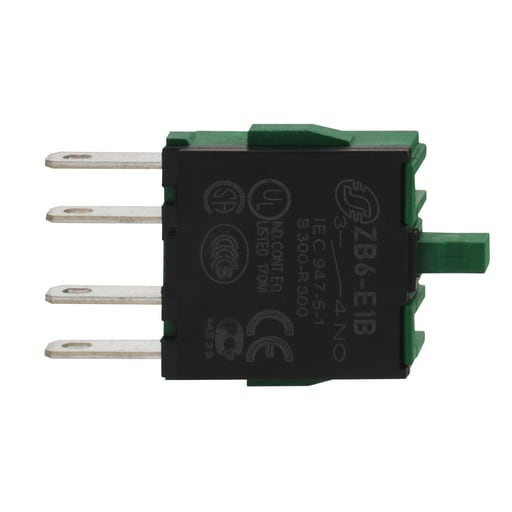 Square-D / Schneider - Square D ZB6E1B 16 mm 1NO Silver Alloy Push Button Contact Block