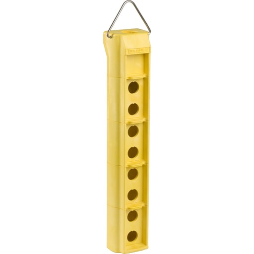 Square-D / Schneider - Square D 9001SKYP8 8-Hole 1-Row Vertical Polymeric Yellow NEMA 1/3/4/4X/13 Pendant Station Enclosure