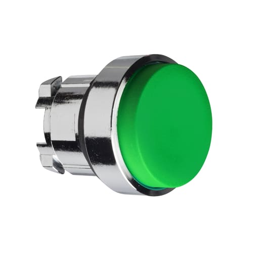 Square-D / Schneider - Square D XB6DW3B1B 16 mm 240 VAC 1.5 Amp 1NO Green Rectangular Flush Return Illuminated Push Button