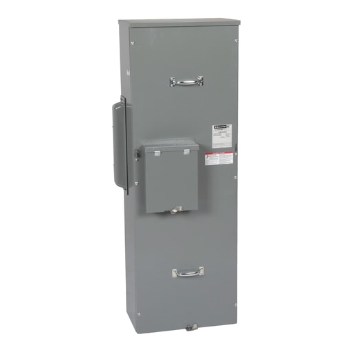 Square-D / Schneider - Square D EZM1600CB 120/240 VAC 600 Amp 1-Phase 3-Wire Overhead/Underground Feed Meter Center Circuit Breaker