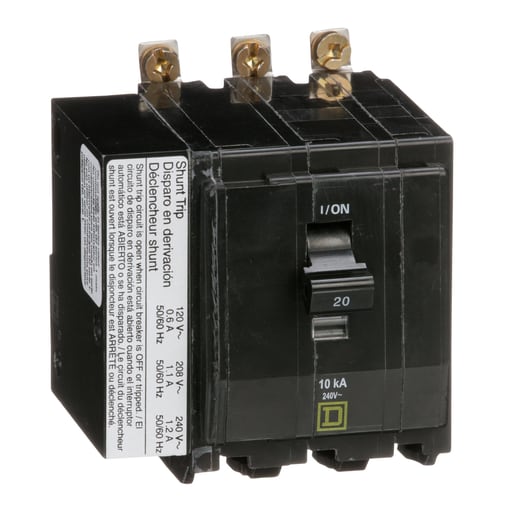 Square-D / Schneider - Square D QOB3201021 240 Volt 20 Amp Miniature Circuit Breaker