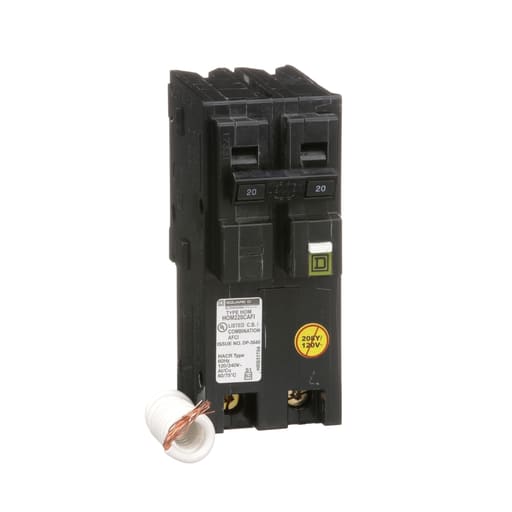 Square-D / Schneider - Square D HOM220CAFI 20 Amp 120 Volt Miniature Circuit Breaker