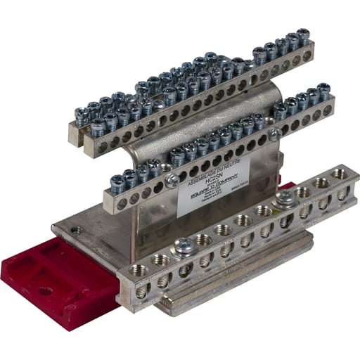 Square-D / Schneider - Square D HC2SN 6 AWG to 300 MCM Copper/Aluminum Solid Neutral Assembly