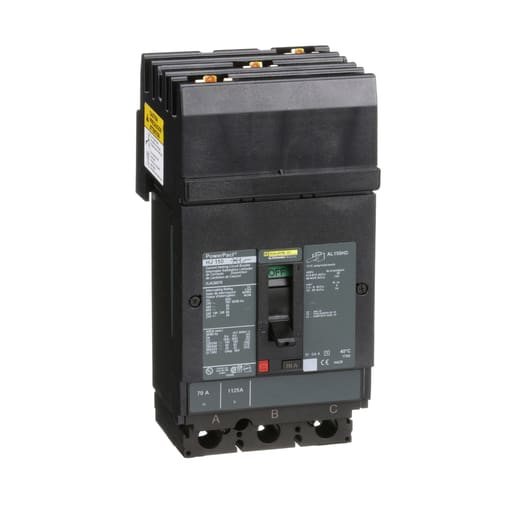 Square-D / Schneider - Square D HJA36070 3-Pole 70 Amp 600 Volt Thermal Magnetic Molded Case Circuit Breaker