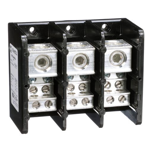 Square-D / Schneider - Square D 9080LBA363104 600 Volt 335 Amp Power Distribution Block