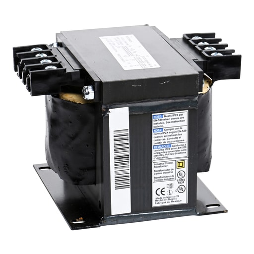 Square-D / Schneider - Square D 9070T500D1 500 VA 240 x 480 VAC Primary 120 VAC Secondary 1-Phase Control Transformer