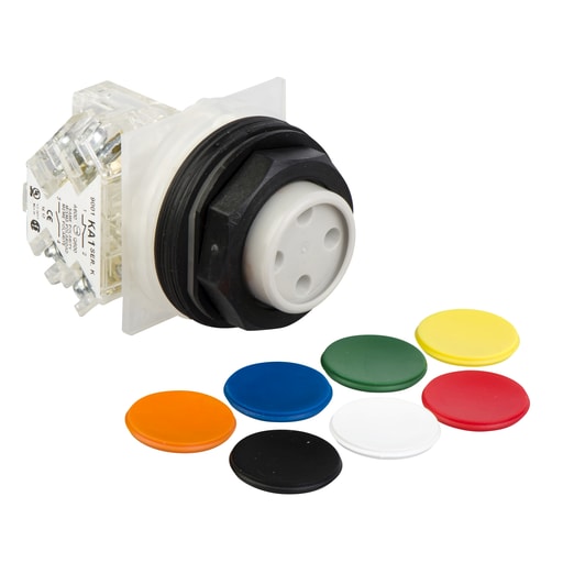 Square-D / Schneider - Square D 9001SKR3UH13 30 mm 600 VAC Momentary 1NO 1NC Universal Body Plastic Bezel Non-Illuminated Push Button