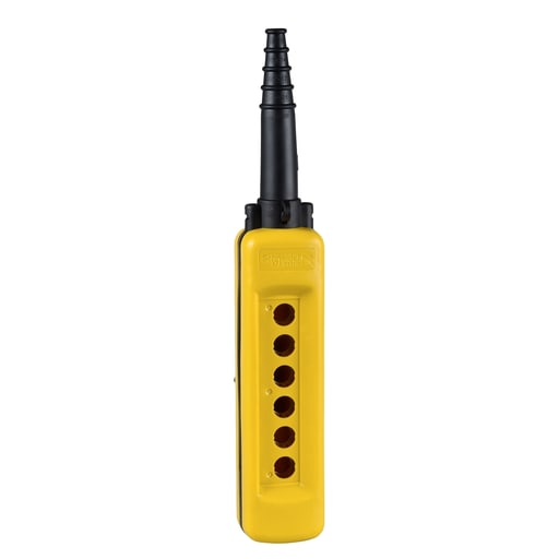 Square-D / Schneider - Square D XACA06H7 6-Hole Yellow Polypropylene Pendant Station Enclosure