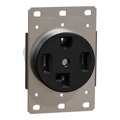 Square-D / Schneider - SQD SQR46301BK Socket-outlet, X Ser