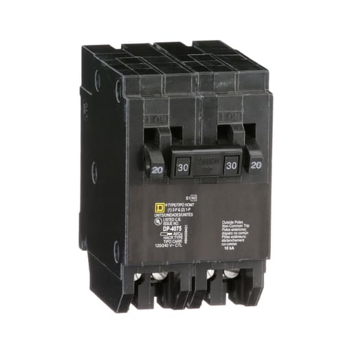 Square-D / Schneider - Square D HOMT2020230 120/240 Volt 20 Amp Miniature Circuit Breaker