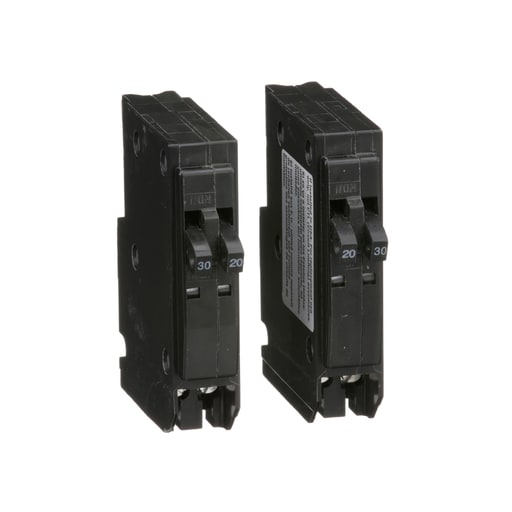 Square-D / Schneider - Square D QO20303020 Quad Tandem Circuit Breaker 20/30A 120/240V 2P , Plug-In