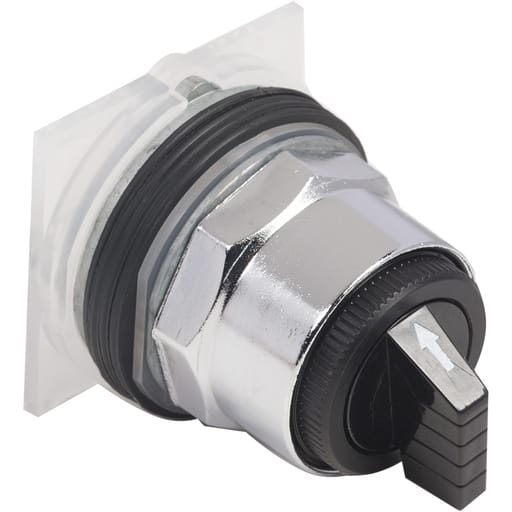 Square-D / Schneider - Square D 9001KS63B 30 mm 3-Position Momentary/Maintained/Maintained Knob Non-Illuminated Selector Switch Operator
