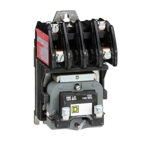 Square-D / Schneider - Square D 8903LO20V02 110/120 VAC 30 Amp 2-Pole 2NO Open Type Electrically Held Lighting Contactor