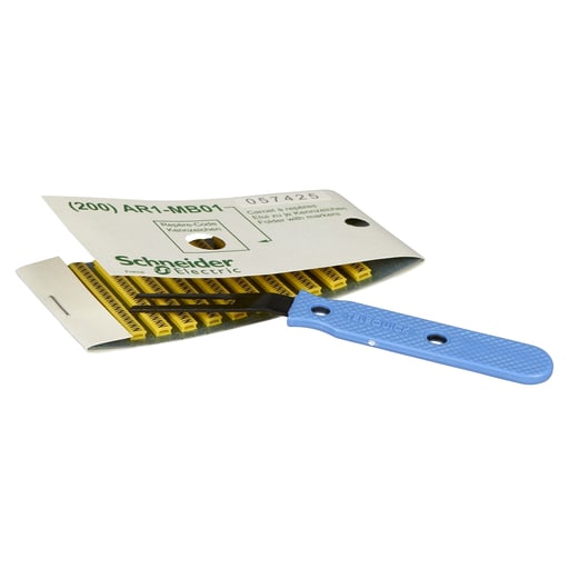 Square-D / Schneider - Square D AR1MA01 Yellow Cable End Marker Card