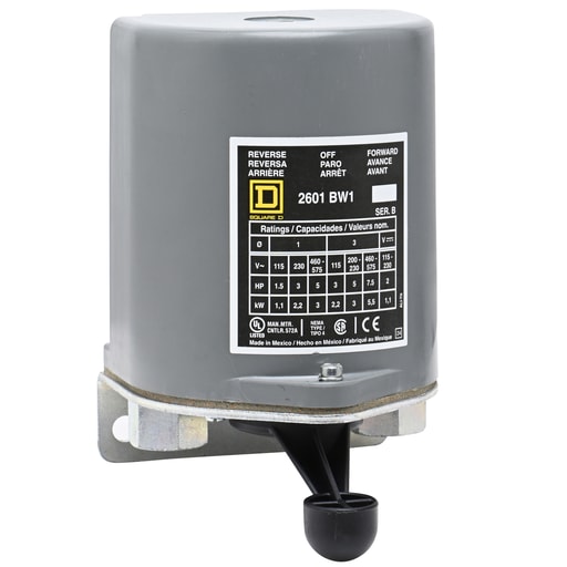 Square-D / Schneider - Square D 2601BW1 600 VAC 7.5 Hp NEMA 4 Reversing Drum Switch
