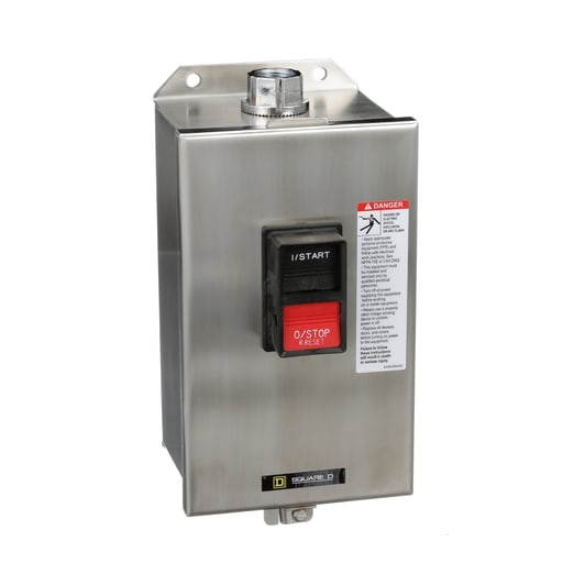 Square-D / Schneider - Square D 2510MBW12 600 VAC 18 Amp 5 Hp 3-Pole NEMA 4/4X Non-Reversing Manual Starter