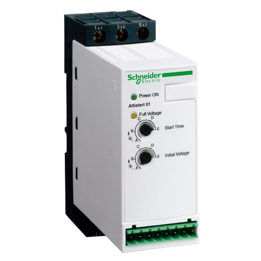 Square-D / Schneider - Square D ATS01N125FT 400 Volt 17 Amp 7.5 Hp 3-Phase IP20 Soft Starter