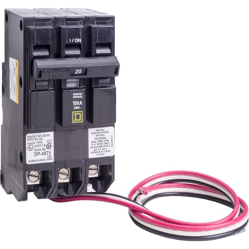Square-D / Schneider - Square D QO320PL 3-Pole 20 Amp 240 Volt Plug-On Miniature Circuit Breaker