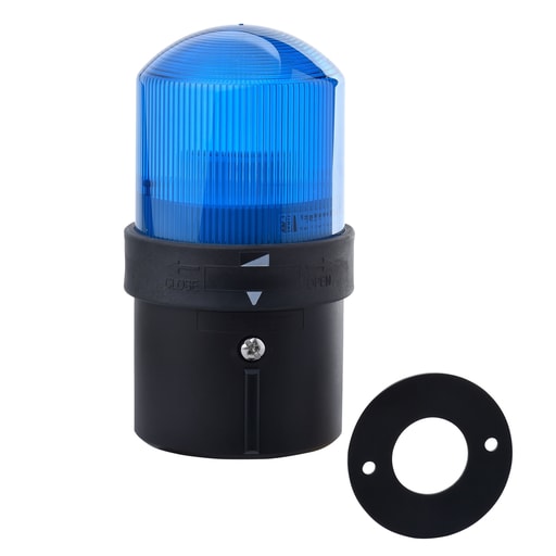 Square-D / Schneider - Square D XVBL36 70 mm 250 VAC/VDC 30 mA 10 W Blue Polycarbonate Steady LED Illuminated Beacon