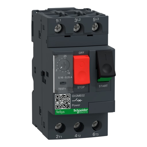 Square-D / Schneider - Square D GV2ME02 3-Pole 600 VAC 25 Amp Manual Starter