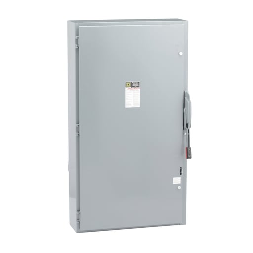 Square-D / Schneider - Square D H365N 600 VAC 400 Amp 3-Pole Class H/J/K/L/R Fusible Heavy Duty Safety Switch