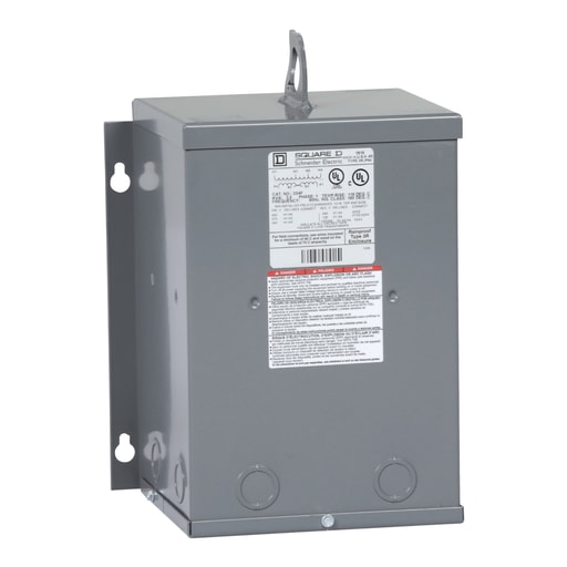 Square-D / Schneider - Square D 3S4F 3 kVa 600 VAC Primary 120/240 VAC Secondary Dry Type General Purpose Transformer