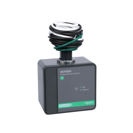Square-D / Schneider - Square D HEPD80 Surge Protection Device, HEPD, 80kA, 120/240V, 1-Phase, 3-Wire, SPD Type 1