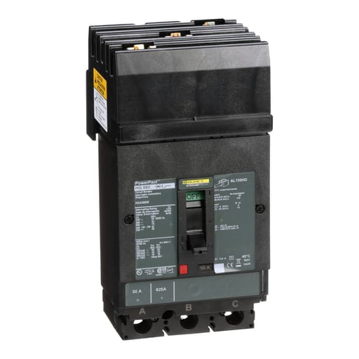 Square-D / Schneider - Square D HGA36050 600 Volt 50 Amp Molded Case Circuit Breaker