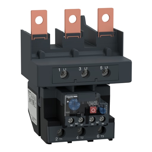 Square-D / Schneider - Square D LRD4369 600 Volt 140 Amp 3-Pole Bi-Metallic Screw Clamp Terminal Thermal Overload Relay