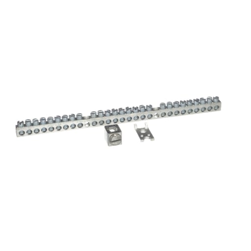Square-D / Schneider - Square D PK27GTACU 9.125 Inch 14 to 4 AWG/12 to 4 AWG Copper/Aluminum 7-Terminal Panelboard Ground Bar Kit