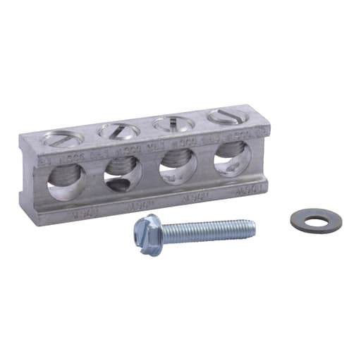 Square-D / Schneider - Square D DT100SG 200 Amp 14 to 1/0 AWG Copper/Aluminum Double Throw Safety Switch Service Grounding Kit