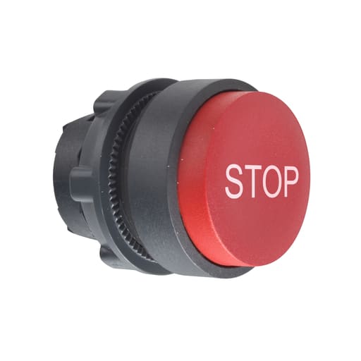 Square-D / Schneider - Square D ZB5AL434 22 mm White/Red Round Momentary Non-Illuminated Push Button Operator