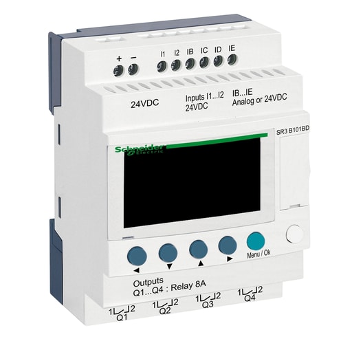 Square-D / Schneider - Square D SR3B101BD 24 VDC 10-I/O PLC Modular Smart Relay