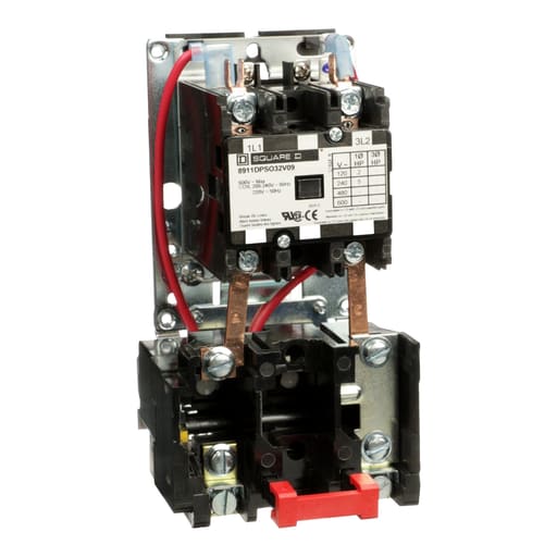 Square-D / Schneider - Square D 8911DPSO32V09 220/208 to 240 VAC 30 Amp 5 Hp 1-Phase 2-Pole Open Type Magnetic Definite Purpose Starter