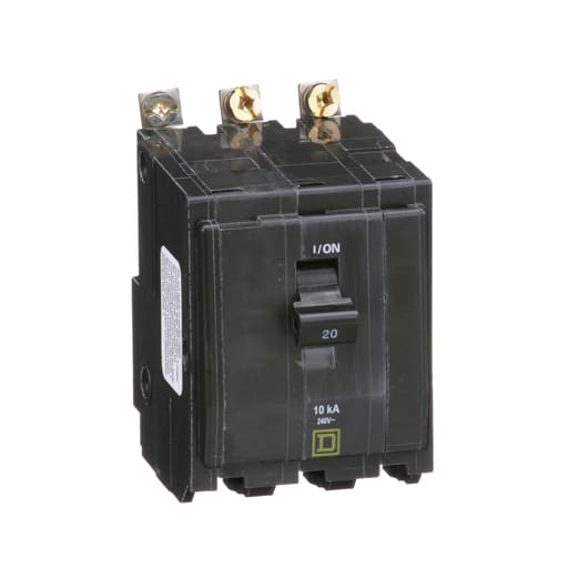 Square-D / Schneider - Square D QOB320 Miniature Circuit Breaker 20A 240V 3Ph , Bolt-On