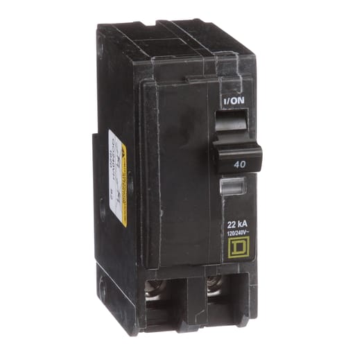 Square-D / Schneider - Square D QO240VH 2-Pole 40 Amp 120/240 Volt Plug-On Thermal Magnetic Miniature Circuit Breaker