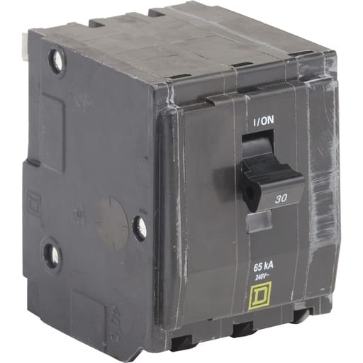 Square-D / Schneider - Square D QH330 3-Pole 30 Amp 240 Volt Plug-On Thermal Magnetic Miniature Circuit Breaker